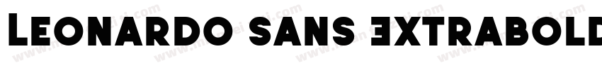 Leonardo Sans Extrabold字体转换
